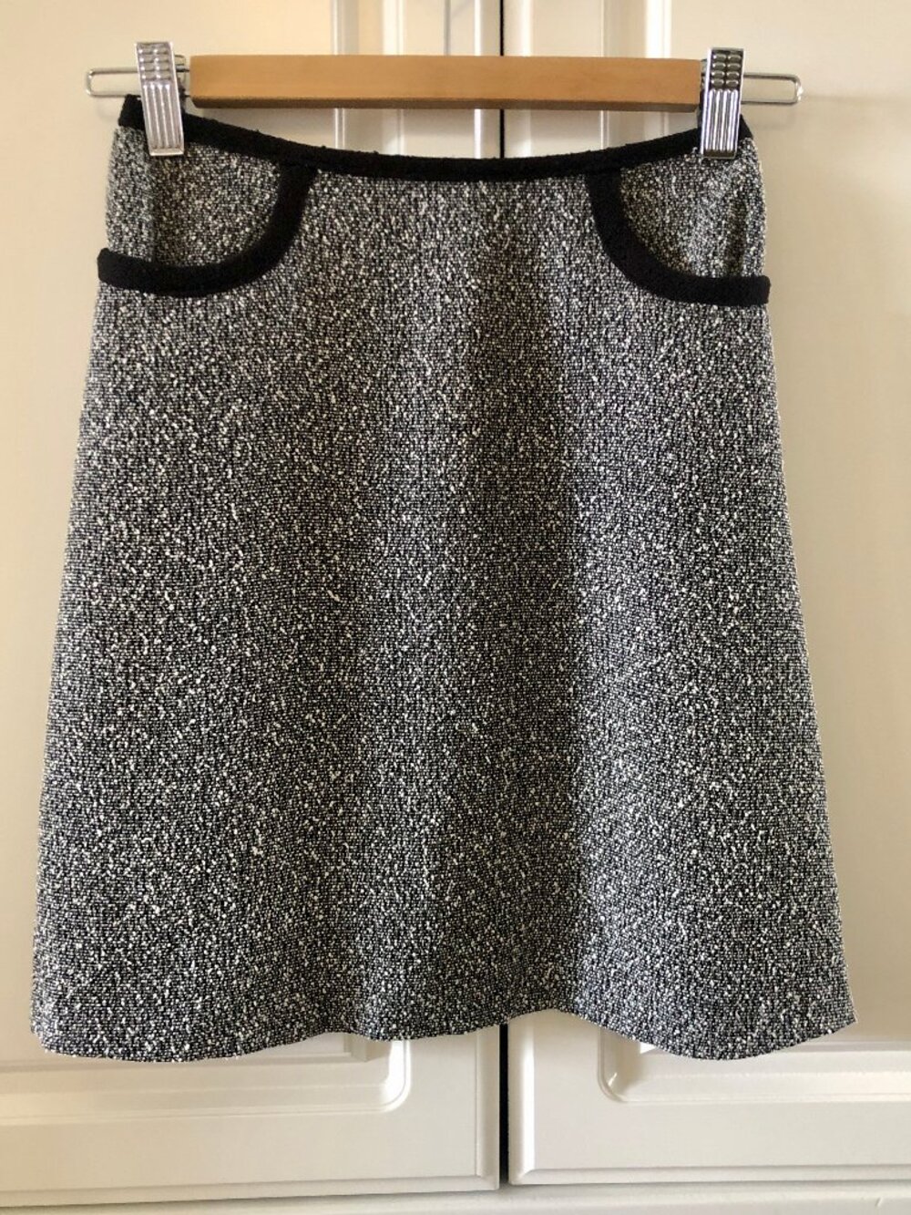Naf Naf Vintage Heathered Gray Mini Skirt, European Size T 36